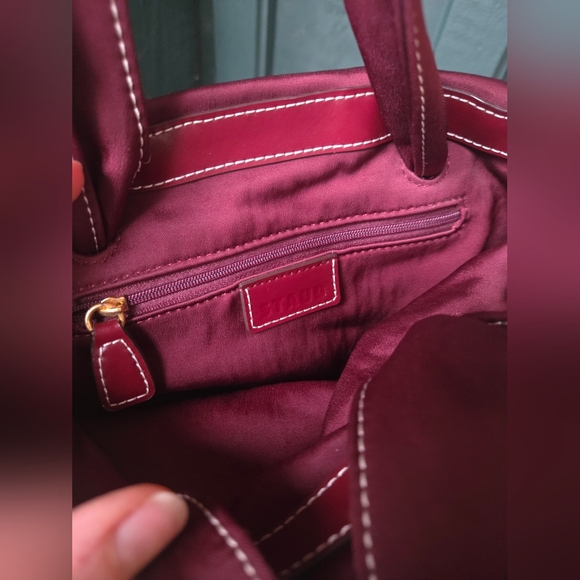 Staud Ronnie Bag In Burgundy - Picture 5 of 5